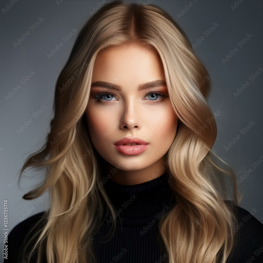 Fototapeta premium Portrait einer jungen blonden Frau