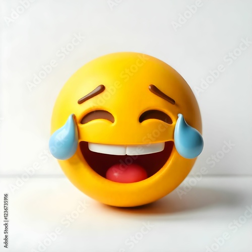 3d smiley with a face