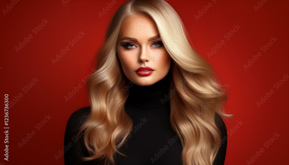 Fototapeta premium Portrait einer blonden jungen Frau