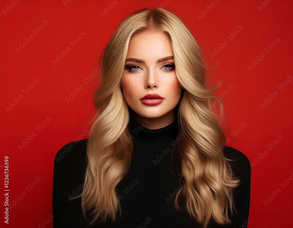 Fototapeta premium Portrait einer blonden jungen Frau