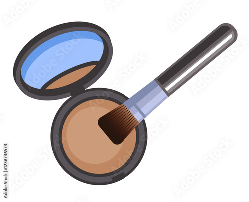 Face make up cosmetic isolated set. Vector flat graphic design cartoon illustration	