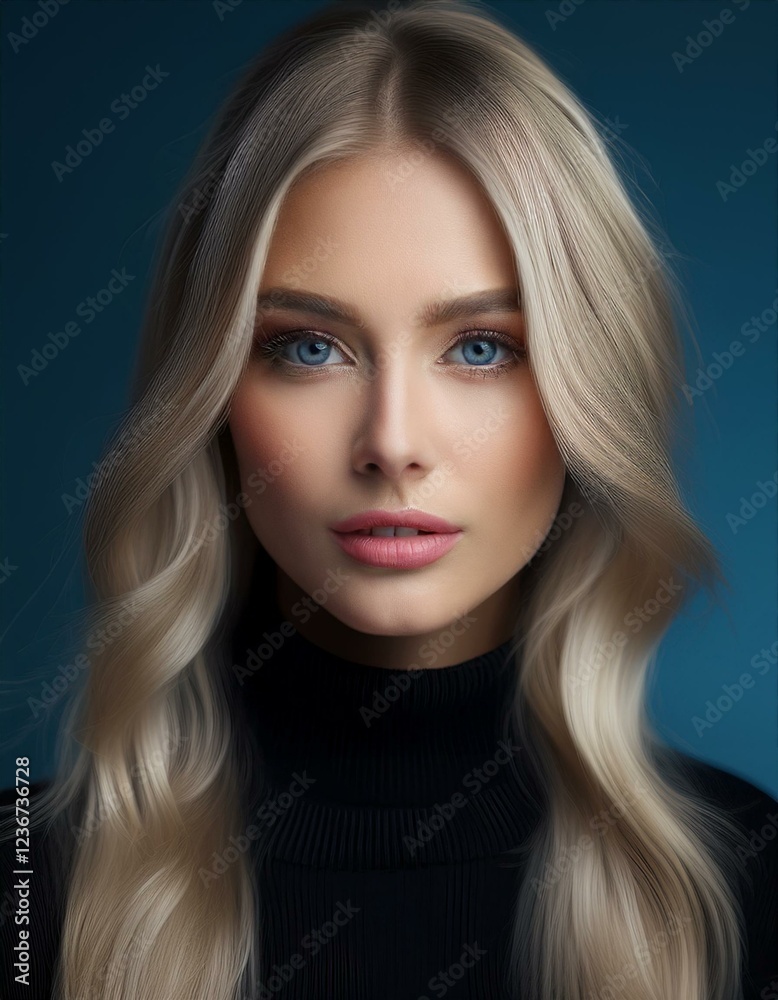 Fototapeta premium Portrait einer blonden jungen Frau