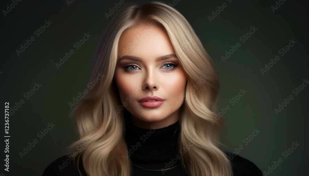 Naklejka premium Portrait einer blonden jungen Frau