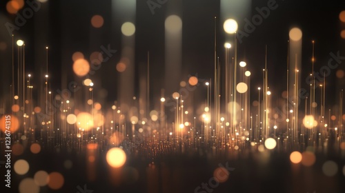 charts and graphs with blurred lines and glowing lights representing statistical analysis and data visualization concept