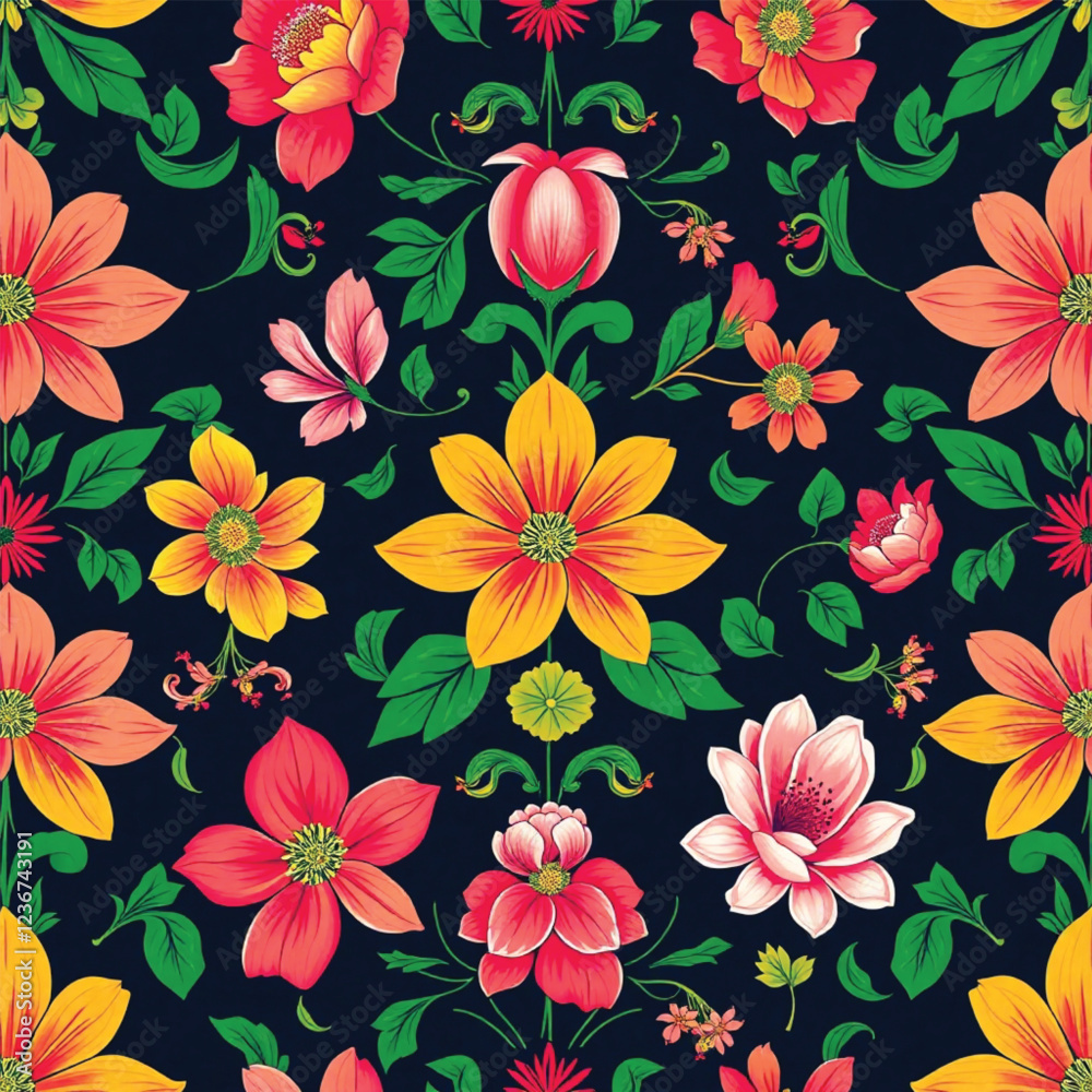 seamless pattern with flowers seamless pattern with flowers