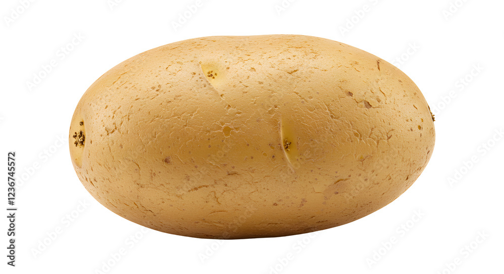 Whole Unpeeled Potato with Natural Brown Skin Whole Unpeeled Potato with Natural Brown Skin