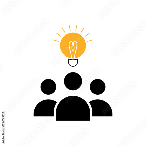 collaboration ideas icon element