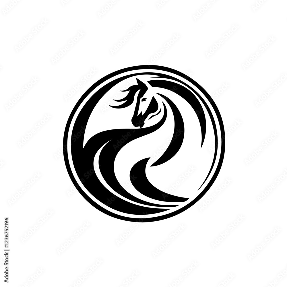 hores logo Vector illustration. hores logo Vector illustration.