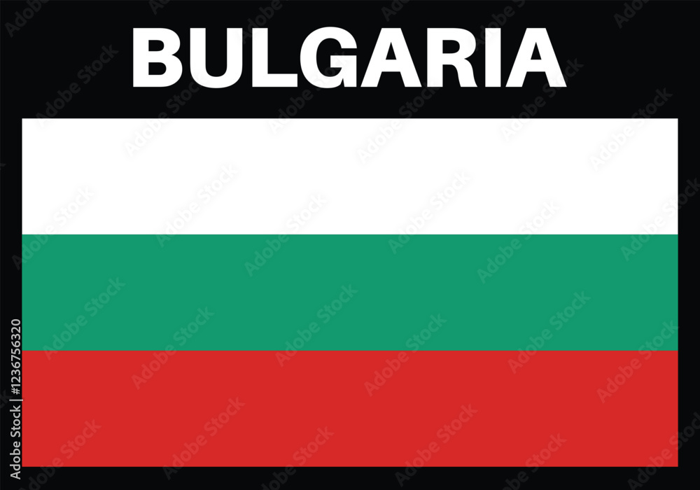 Bulgaria national flag. Vector illustration. Bulgaria national flag. Vector illustration.