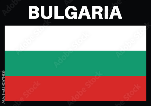 Bulgaria national flag. Vector illustration.