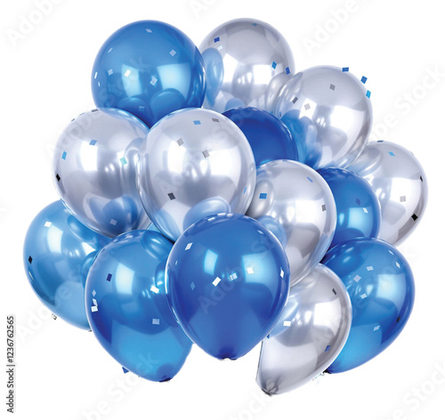 Realistic Helium Balloon PNG file- Blue, Red, Gold, Pink, Pastel & Heart-Shaped Foil