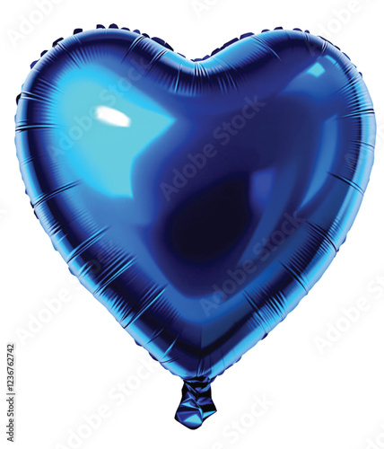 Realistic Helium Balloon PNG file- Blue, Red, Gold, Pink, Pastel & Heart-Shaped Foil