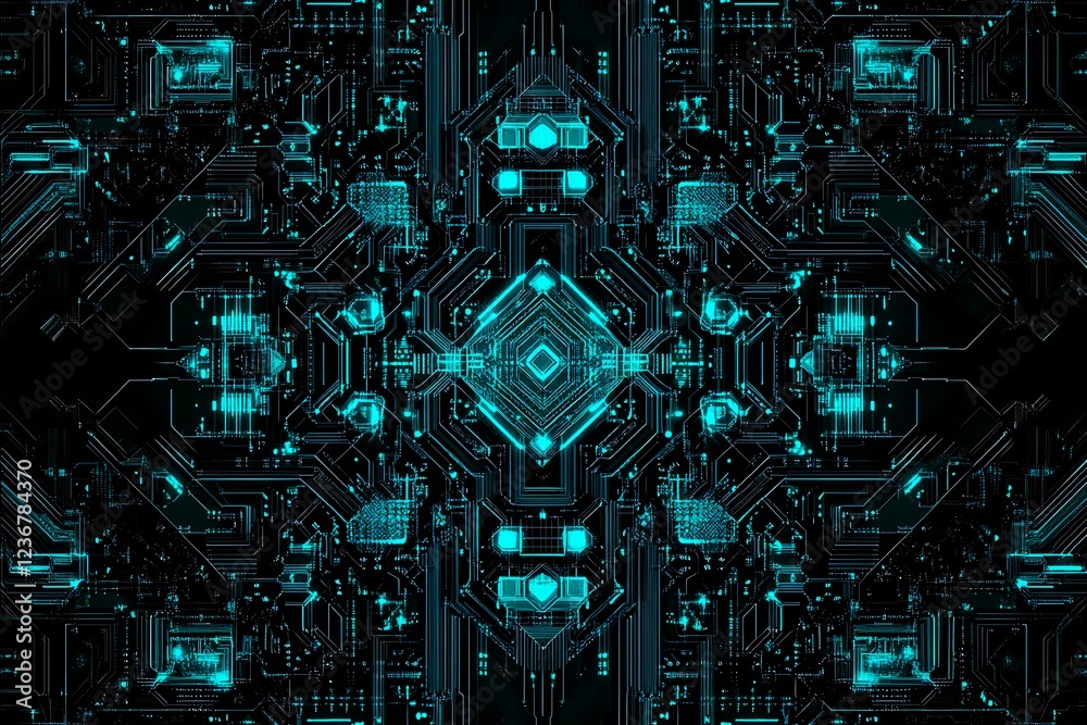 Abstract close-up of a glowing blue digital circuit board, showcasing intricate connections and technological design on a black background.
Abstract close-up of a glowing blue digital circuit board, showcasing intricate connections and technological design on a black background.