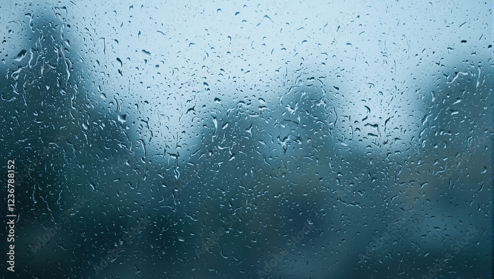 Organic water streaks on windowpane with soft light Organic water streaks on windowpane with soft light