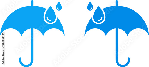 Waterproof Water Resistance icon Vector & PNG. Waterproof icon Water resistant icons set package Water drop protection concept Logo isolated on white background Vector illustration.