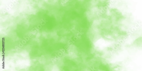  Light Green Water Color Texture Background. Abstract watercolor clouds pattern in green tones. Spring background with place for text.