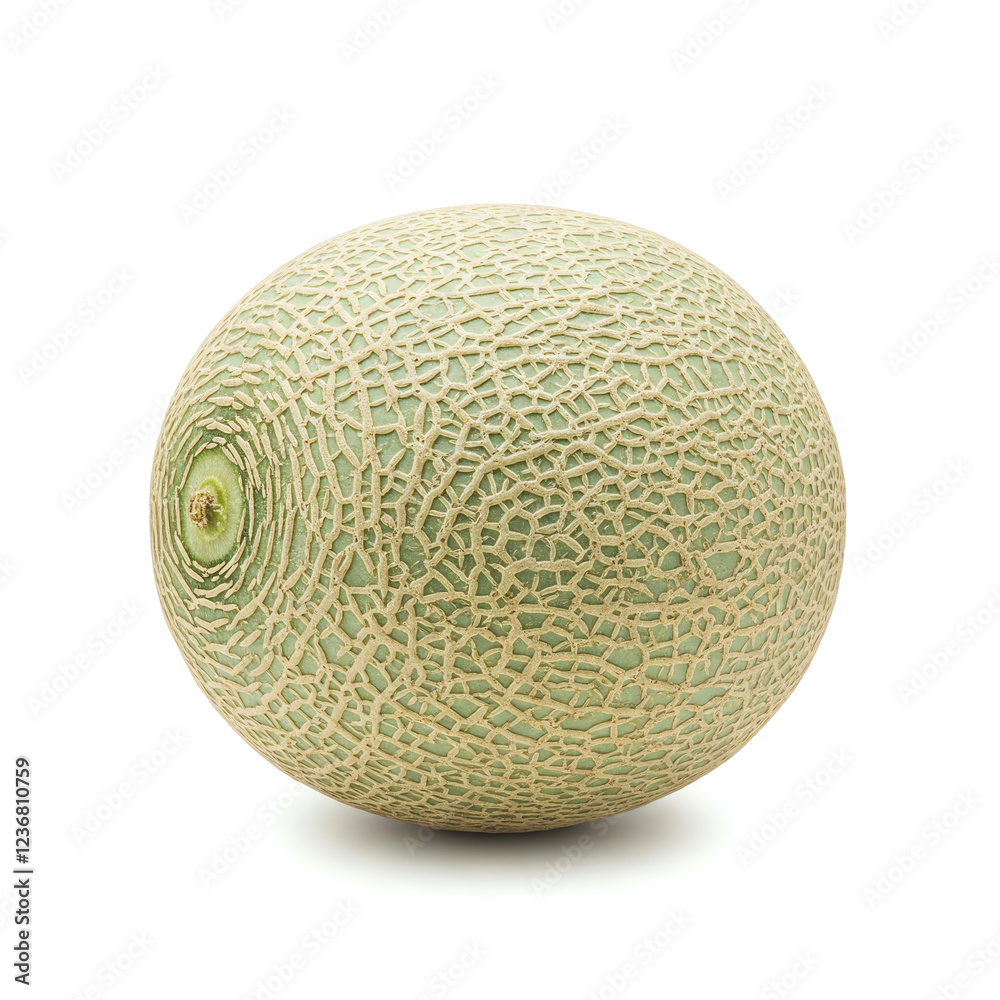 sliced honey melon isolated on white background sliced honey melon isolated on white background