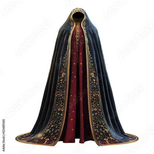 PNG Abaya Dress Against Transparent Background for Modest Fashion Design, Cultural Branding, or Elegant Apparel Projects photo