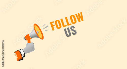 Follow Us Now Social Media Announcement, Marketing Campaign