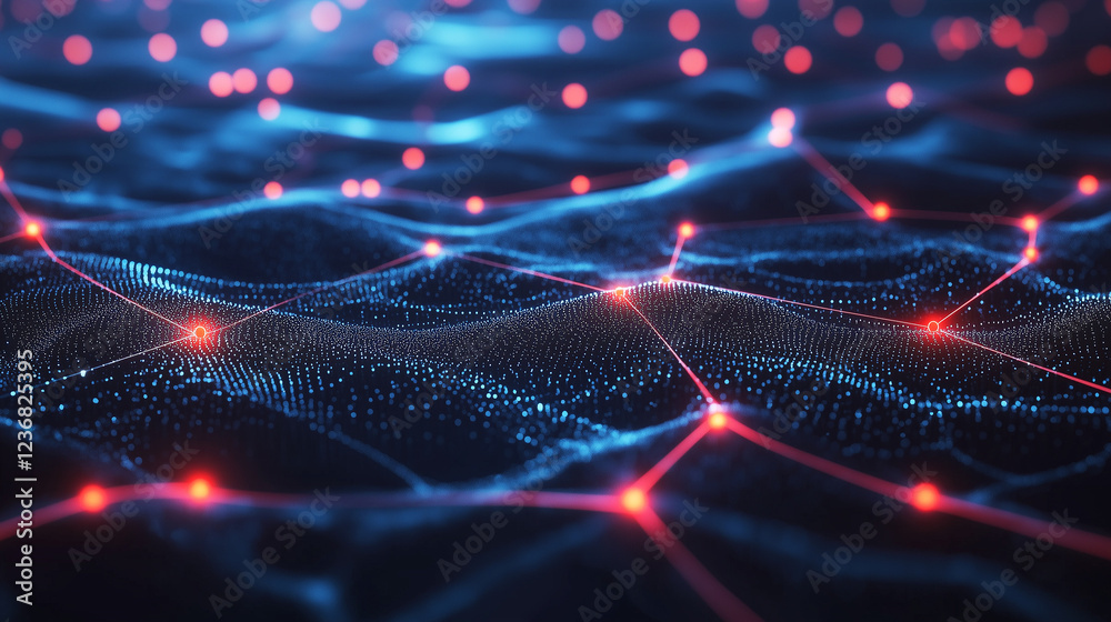 custom made wallpaper toronto digitalDynamic Network Connections Flowing Data and Technology Background