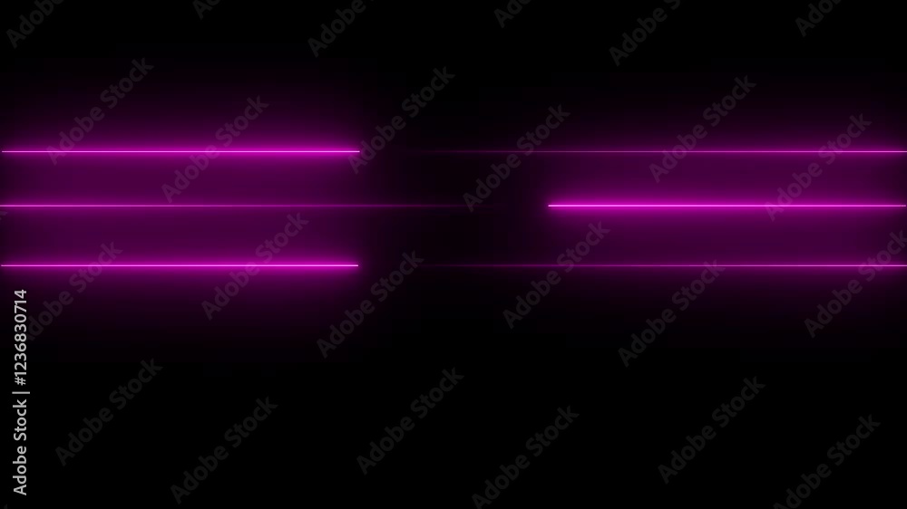 Colorful neon blinking lines moving in abstract animation on black background – 4K video Colorful neon blinking lines moving in abstract animation on black background – 4K video