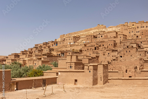 Clay cityof Ait Benhaddou, Morocco. Horizontally. 