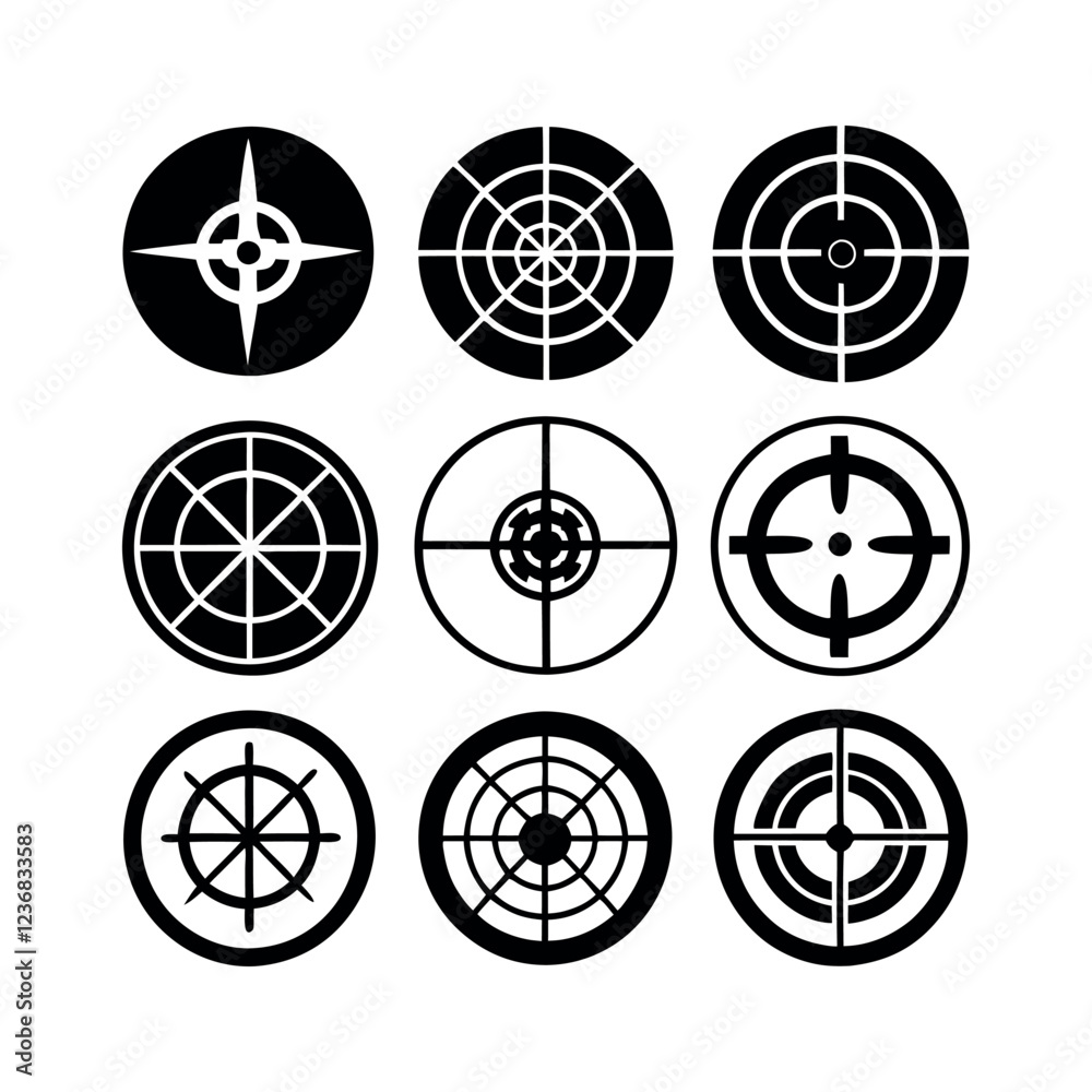 Different Target Sight Icons for Game Design Different Target Sight Icons for Game Design