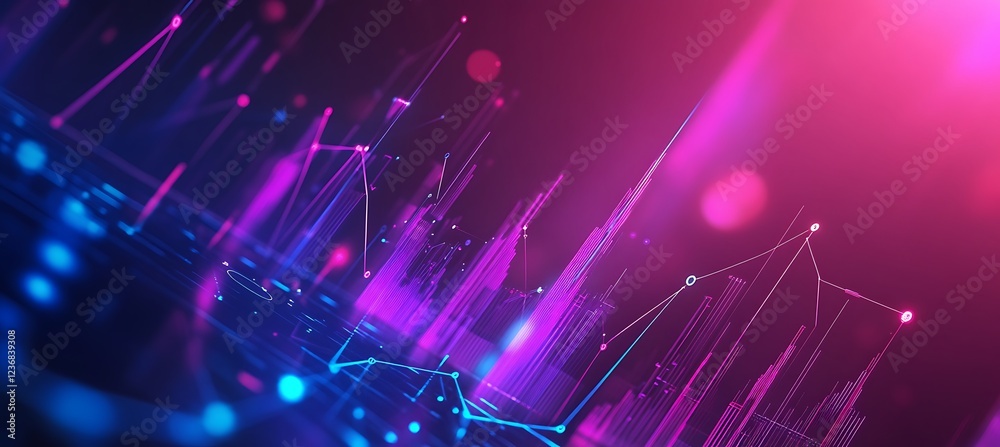 Naklejka premium An abstract business concept with charts and data metrics