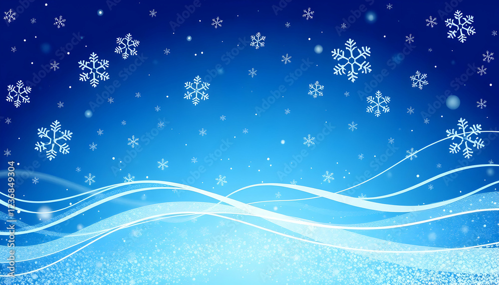 Winter night sky, swirling snowflakes, glowing particles, magical blue background, ethereal light trails, sparkling stars, dreamy atmosphere, fantasy landscape, cosmic energy, celestial beauty, shimme Winter night sky, swirling snowflakes, glowing particles, magical blue background, ethereal light trails, sparkling stars, dreamy atmosphere, fantasy landscape, cosmic energy, celestial beauty, shimme