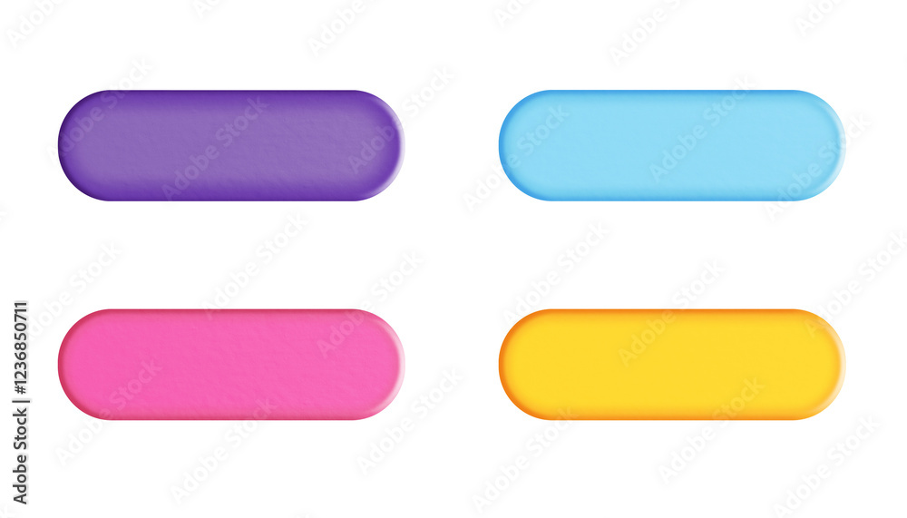 set of rectangle buttons, colorful, transparency set of rectangle buttons, colorful, transparency