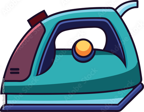 electric iron machine vector
