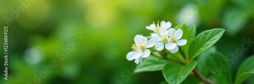 Small white flowers on a fragrant, woody shrub, flowers, garden