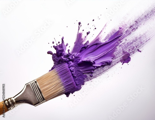 Pinsel mit Farbe