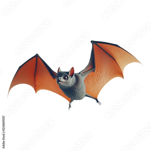 PNG Cosmic Bat Against Transparent Background for Fantasy, Space, or Mythological Design Projects photo