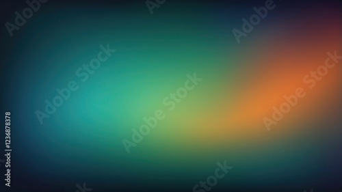 Orange and green abstract blurred gradient background texture