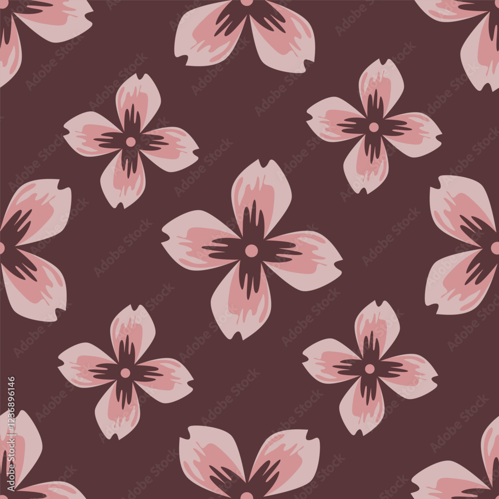 Fototapeta premium textile design with flower pattern image