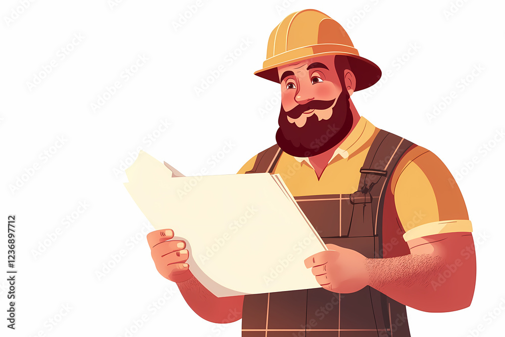 Professional construction worker wearing a hard hat and workwear on the job site. Engineer with personal protective equipment. Professional construction worker wearing a hard hat and workwear on the job site. Engineer with personal protective equipment.