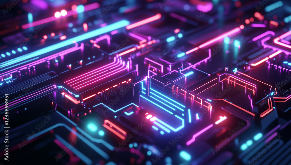 futuristic tech texture, neon colors, intricate patterns, glowing lines, high contrast, cyberpunk style futuristic tech texture, neon colors, intricate patterns, glowing lines, high contrast, cyberpunk style