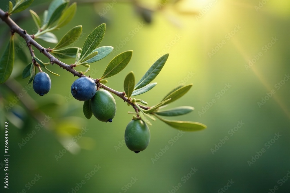 Olive branches entwined with twigs and leaves, peaceful, wildflowers Olive branches entwined with twigs and leaves, peaceful, wildflowers