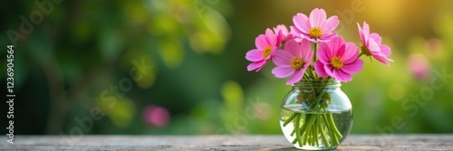 Wallpaper Mural Freshly picked meadow sweet flowers in a glass vessel, nature, garden, meadowsweet Torontodigital.ca