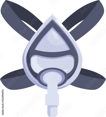 Oxygen mask providing respiratory support during medical procedures, ensuring patient safety and well being