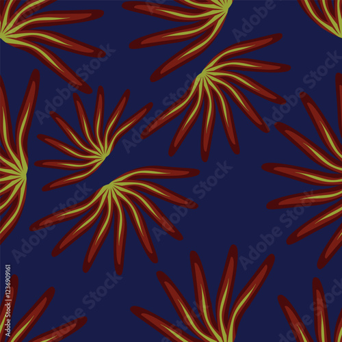 Floral Seamless Vector Illustration pattern background. Ornamental flower design for use all of fabric print wrapping paper and others. All over design ready to print.
