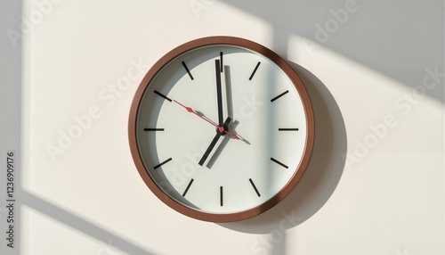 Wallpaper Mural Clock showing 8:30 in natural light, symbolizing Earth Hour Torontodigital.ca