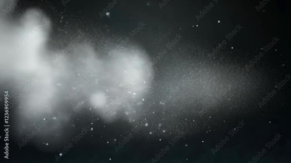 Ethereal Dust Particles Floating in Air on Dark Background for Atmospheric and Mystical Design Ethereal Dust Particles Floating in Air on Dark Background for Atmospheric and Mystical Design