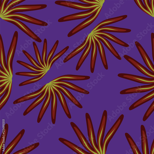 cute flower pattern textile illustration