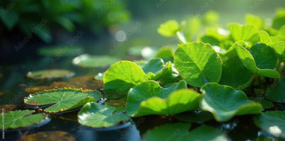 Decomposing claspingleaf pondweed in the water, , aquaticplants Decomposing claspingleaf pondweed in the water, , aquaticplants