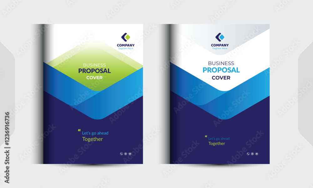 Corporate Business Proposal Catalog Cover Design Template