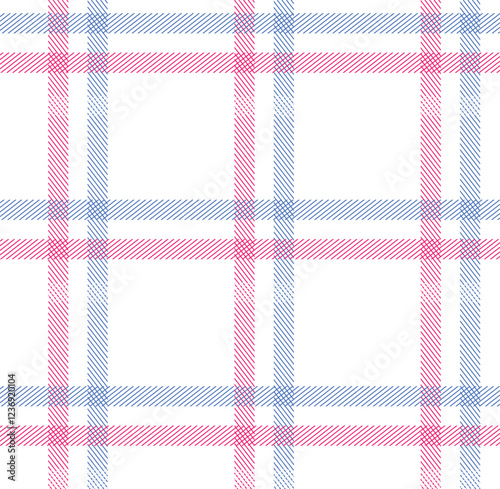 Tartan check plaid pattern. Seamless simple textured dark plaid vector illustration for flannel shirt, blanket, duvet cover, other textile print.