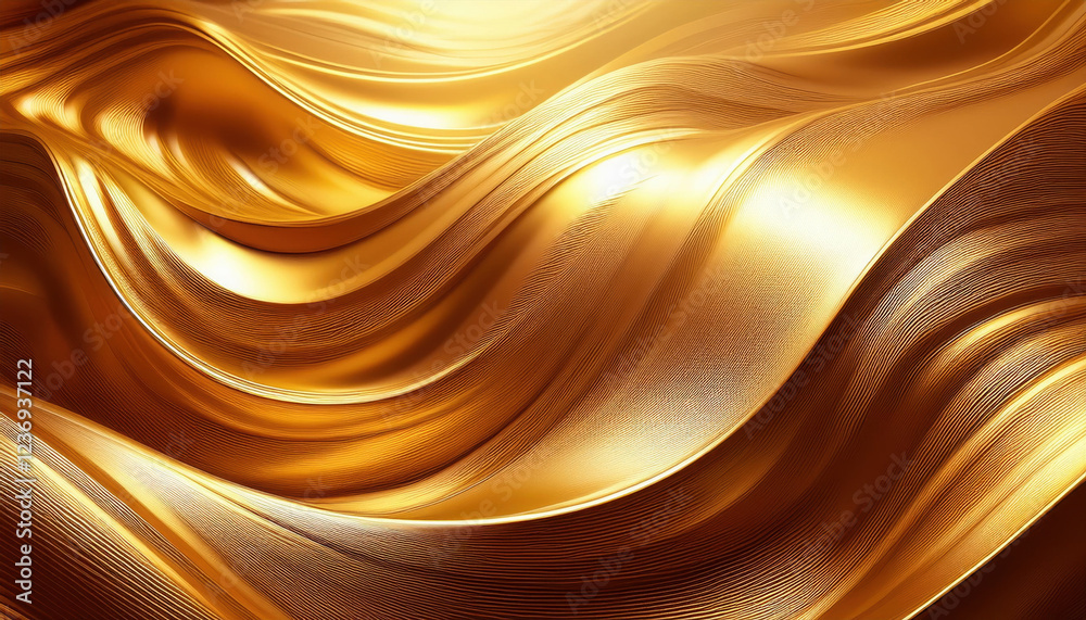 Golden abstract background with flowing textures and shimmering light Golden abstract background with flowing textures and shimmering light
