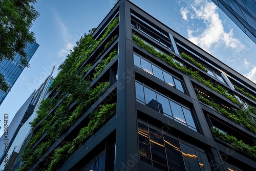 Modern Green Building: Urban Greenery and Sustainable Architecture